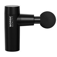 DELTACO Mini masažer Nordic quality, 6 nastavaka, crni