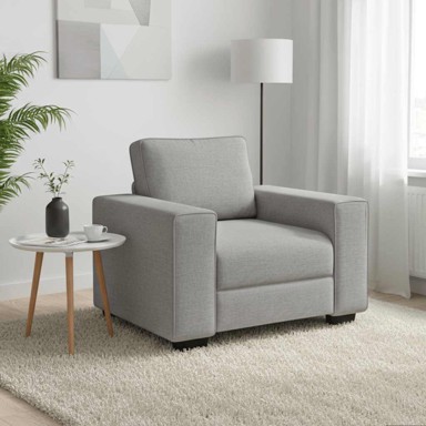 Sofa fotelja 100 x 77 x 82 cm, tkanina, siva