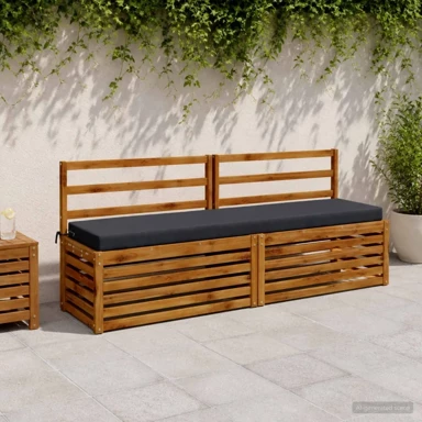 Jastučići za klupu Soest 2 kom 180 x 40 x 8 cm melange, tamnoplavi