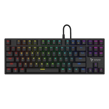 SAVIO Gaming tipkovnica Tempest x2 RGB, mehanička, Outemu BLUE