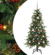 Božićno drvce umjetno s nogom sa stalkom, zeleno, 150 cm, PE i PVC