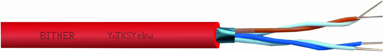 BIT Telekomunikacijski kabel TN0102, YnTKSYekw, 2x2x0,8, klasa Eca, 100 m