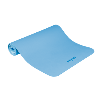 REBEL ACTIVE Prostirka za gimnastiku, za jogu, pilates i fitness, 183 x 61 cm, debljina 1 cm, TPE, plava