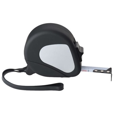 KENTVILLE Rolni ručni metar, 5 m, stop, gumirani, crni