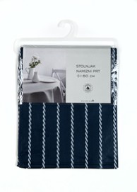 Stolnjak PVC, Ø 160 cm, tamnoplavi