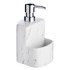 WENKO Bijeli keramički dozator za sapun Festival Marble, 380 ml
