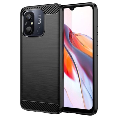 MG Maskica za Xiaomi Redmi 11A / Poco C55 / Redmi 12C, karbonska, crna