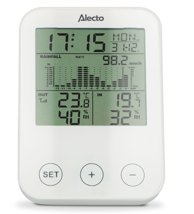 ALECTO WS-1200 meteorološka stanica s bežičnim senzorom, crno-siva