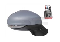 TYC Retrovizor Ford Fiesta 17-, desni, električni, grijani, žmigavac, 6 pinova