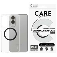 CARE by PanzerGlass Flagship Urban Combat Black QI maskica za Samsung Galaxy S25 Edge, prozirna