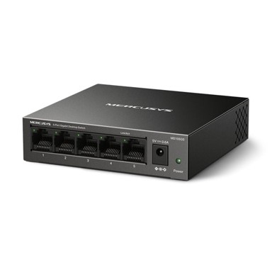 MERCUSYS Switch MS105GS, 5 Port, Gigabit, Desktop, 5×Gb
