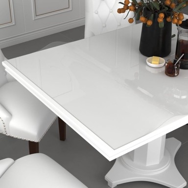 Zaštita za stol 80 × 80 cm, prozirna, PVC, 1,6 mm