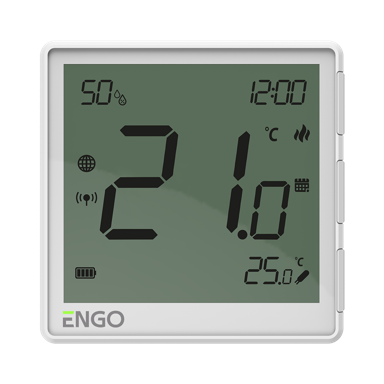 ENGO Regulator temperature EONEBATW, bijeli, ZigBee