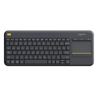 LOGITECH Bežična tipkovnica K400 Plus s touchpadom, crna
