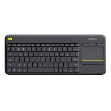LOGITECH Bežična tipkovnica K400 Plus s touchpadom, crna