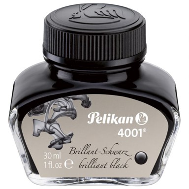 PELIKAN Tinta za nalivpero 4001, bočica, 30 ml, crna