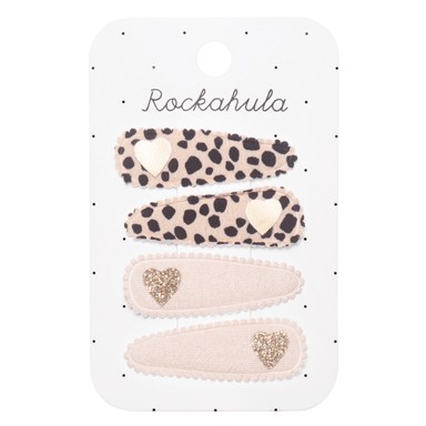 Set ukosnica za kosu LEOPARD HEART FABRIC