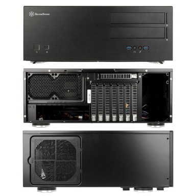 SILVERSTONE Kućište SST-GD08B, HTPC, crno