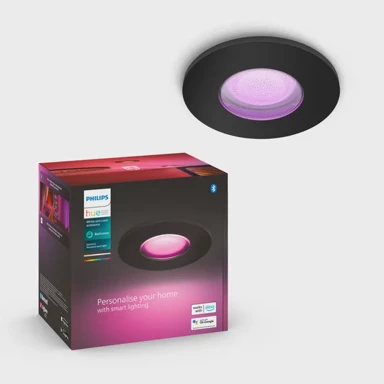 PHILIPS Hue ugradbena svjetiljka Xamento, 1x4,2 W, RGBW, crna