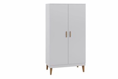 Dječji ormar Kubi, bijeli, 184×100×55 cm