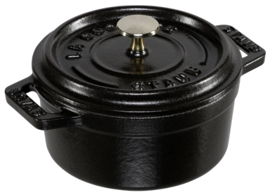 STAUB Mali lonac 10 cm okrugla crna, lijevano željezo