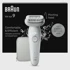 BRAUN Epilator Silk-épil 9 9-011, 40 pinceta, srebrni/bijeli