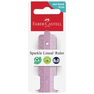 FABER-CASTELL Sparkle PVC ravnalo 172015, 15 cm, sortirano