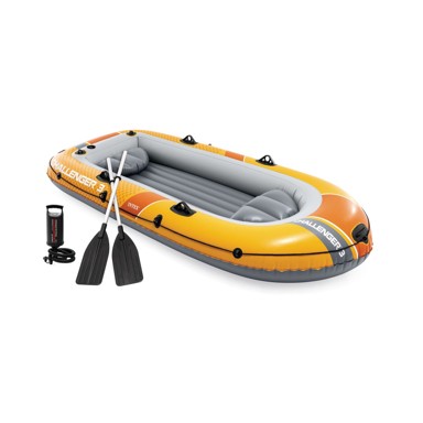 INTEX Čamac na napuhavanje Challenger 3, 295 cm, 320 kg, 3 osobe, SuperStrong PVC, narančasta