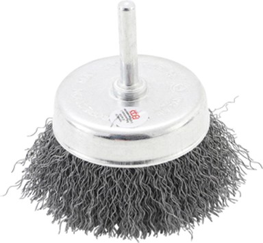 BGS Žičana četka za bušilicu lonč., 75mm, valovita žica