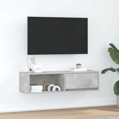 TV ormarić boja betona 100x31x25,5 cm od konstruiranog drva