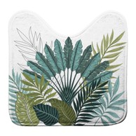 DOUCEUR D'INTÉRIEUR Bijela/zelena kupaonska prostirka za WC 45x45 cm Panazio