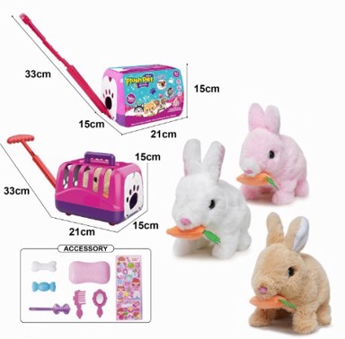 Zeko s mrkvom koji hoda i miče ušima