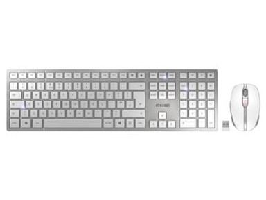 CHERRY Tipkovnica i miš DW 9100 Slim, Bluetooth, bijela, USB, UK HRV