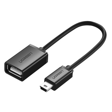 UGREEN Adapter Mini USB-B na USB-A US249, 10 cm, sivi
