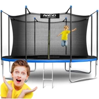NEO-SPORT Vrtni trampolin 14 ft / 435 cm s unutarnjom zaštitnom mrežom i ljestvama