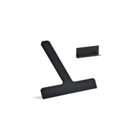 ZONE Brisač za stakla s držačem 22 cm Crni Ume