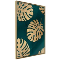 Poster Gilded Monstera Leaves 30x45