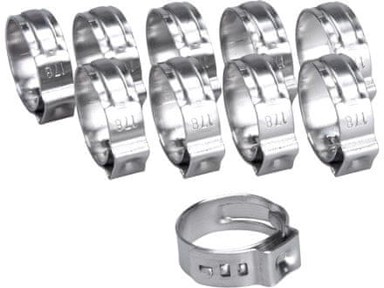 EXTOL PREMIUM Stezaljka za crijevo 8865175, 17,8 mm, INOX, 10 kom