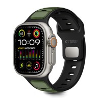 TECH-PROTECT Remen Iconband Line za Apple Watch 8/9/10/11/SE/Ultra (44/45/46/49mm), crno-zeleni
