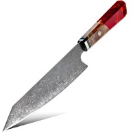 Damaskasti kuhinjski nož Ku-20019 Chef 33,8 cm Kp20019, crveni
