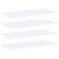 Police za knjige 4 kom bijele 80x20x1,5 cm konstruirano drvo