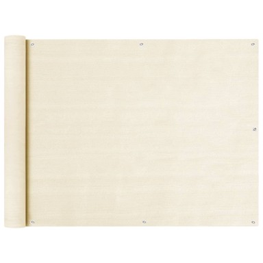 Balkonski zastor 90x300 cm HDPE, krem