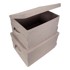 BIGSO Bež tekstilna kutija za pohranu s poklopcem 34x45x25 cm Soft Storage 
