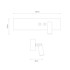 Zidna LED lampa Resort, 10 W + 3 W, 4000 K, bijela