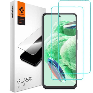 SPIGEN Glass TR SLIM zaštitno kaljeno staklo 2kom za XIAOMI REDMI NOTE 12 5G / POCO X5 5G CLEAR