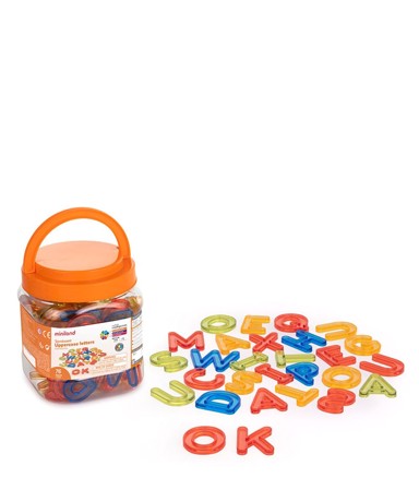 MINILAND Prozirna velika slova, 76 kom