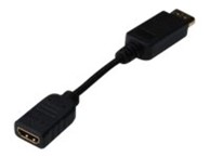 DIGITUS Video adapter, DisplayPort, HDMI, 15 cm