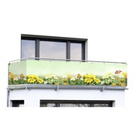MAXIMEX Žuto-zeleni plastičan balkonski zastor 500x85 cm Butterfly