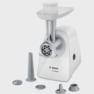BOSCH Aparat za mljevenje mesa 1500W, nehrđajući čelik, bijeli MFW2520W
