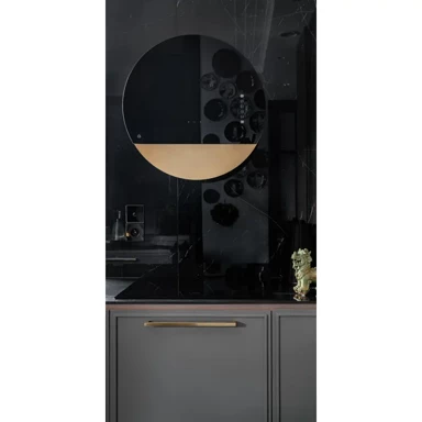 CIARKO DESIGN Zidna napa Eclipse, 60 cm, crno-zlatna